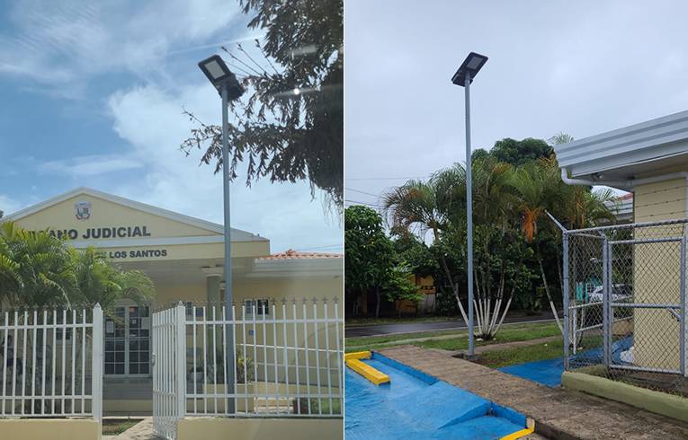 sresky Basalt solar street light ssl94 Panama case