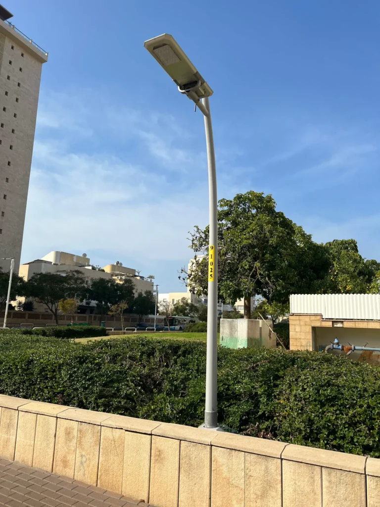 Case Study Thermos Solar Street Light Project in Israel SSL 34A 1