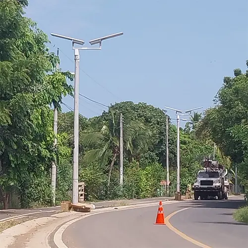 Dual-Solution Solar Street Lighting for Roads in UAE