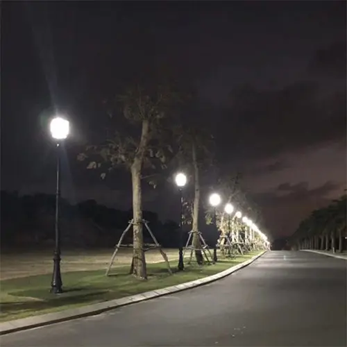 Limyè solè SLL 10M pou jaden flè aplike nan resort zile nan peyi Etazini