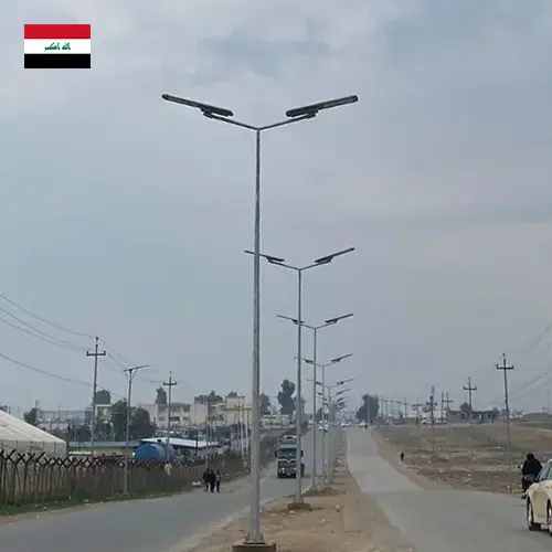 Thermos Solar Street Lights case in Iraq
