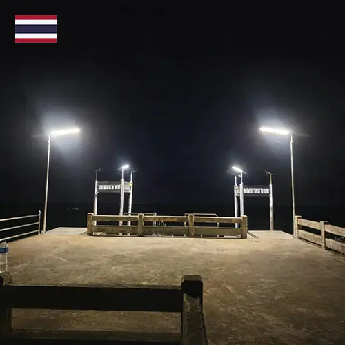 Thermos Solar Street Lights case in Thailand