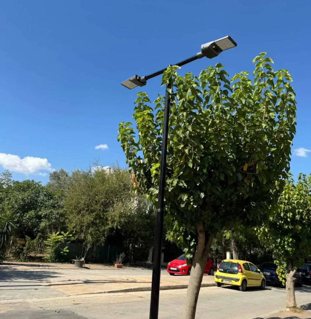Urban Solar Street Lights Project for Narrow Streets in Greece 1