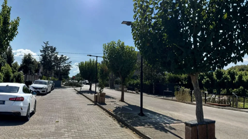 Urban Solar Street Lights Project for Narrow Streets in Greece 3