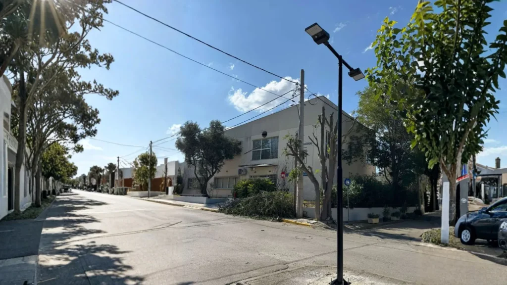 Urban Solar Street Lights Project for Narrow Streets in Greece 5