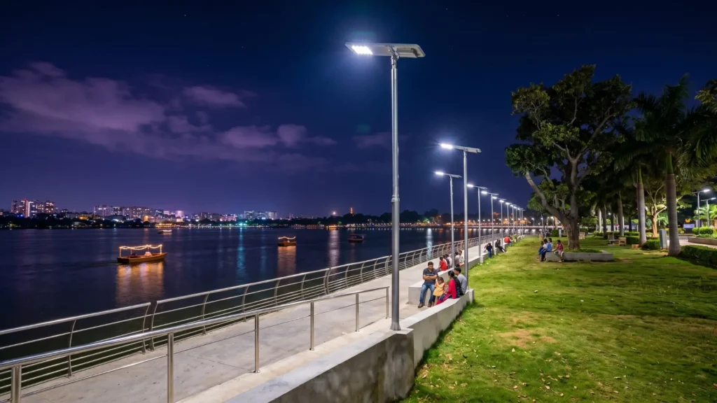 How Solar Street Lights Solve the Lighting Challenge for Bangkoks Waterfront Walkway 2