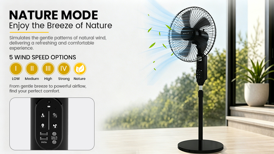 Solar Fan Functions NATURE MODE