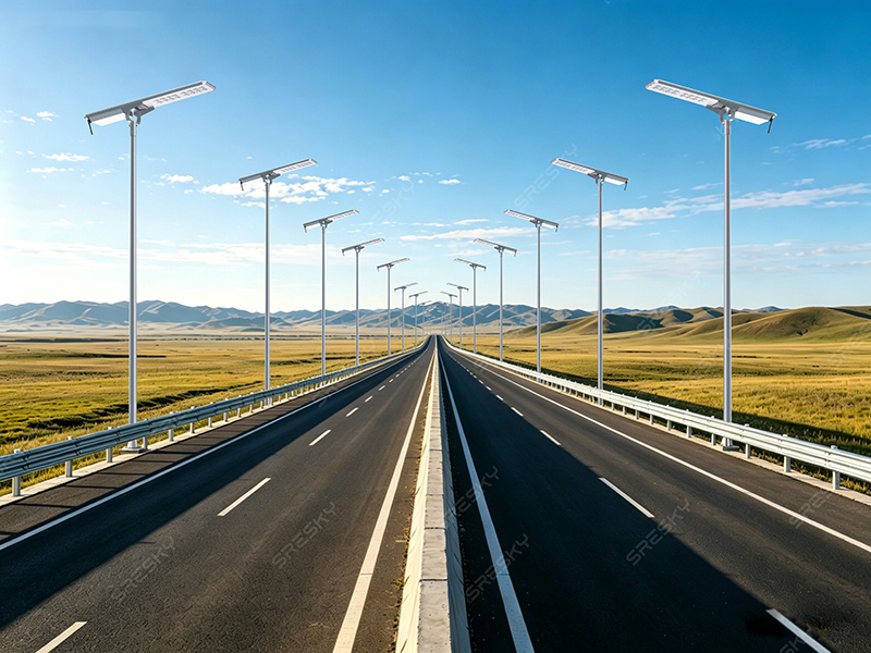 Sresky Atlas Series Integrated Solar Street Light Scene Graph 2