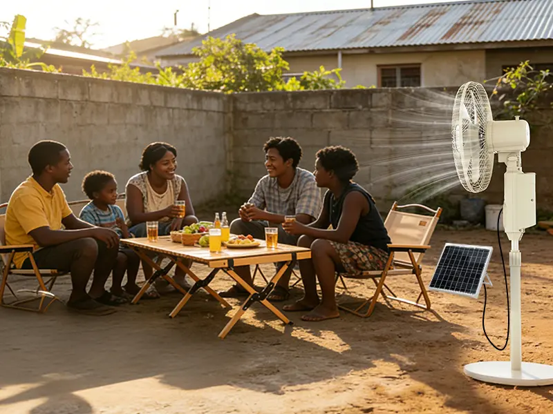 solar panel electric fan fan for the yard