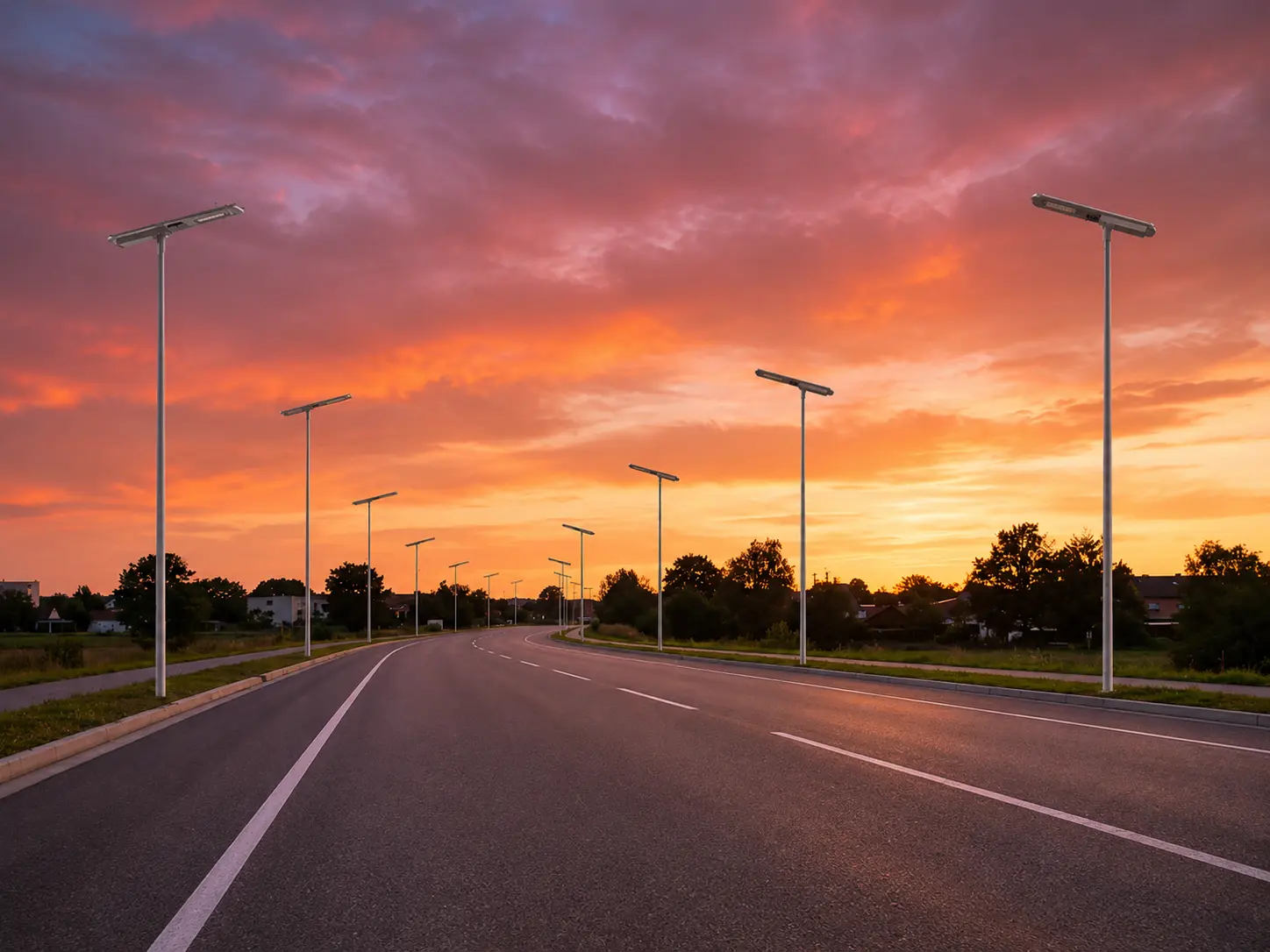 solar street light thermos ssl 715 716 for road lighting