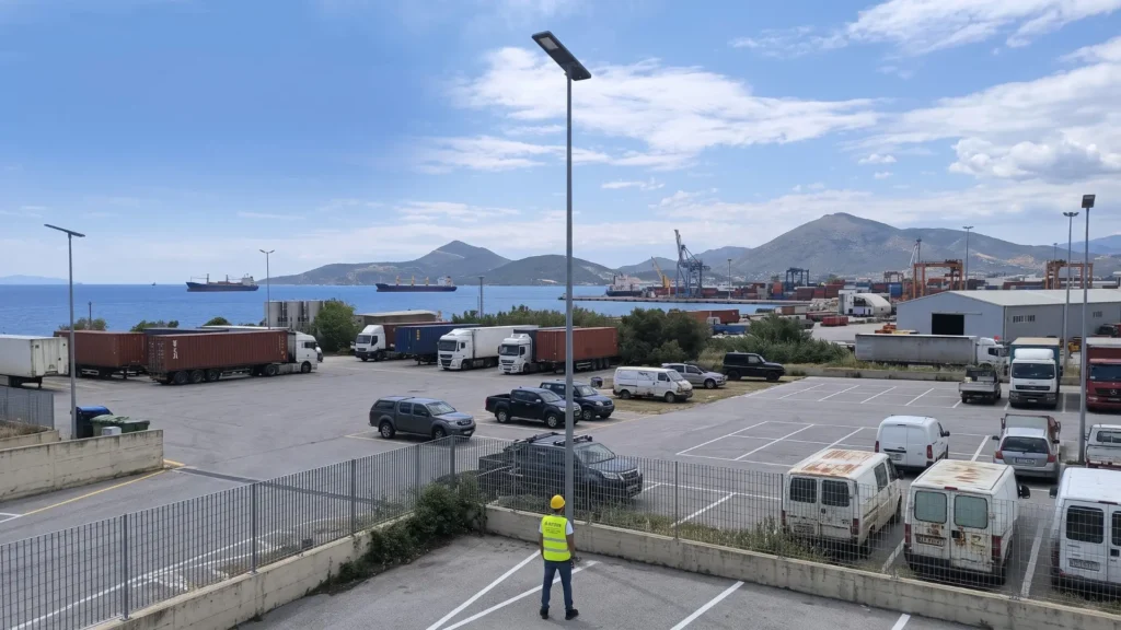 Case Study Solar Street Lights at a Greek Port (3) Case Study Solar Street Lights at a Greek Port 3