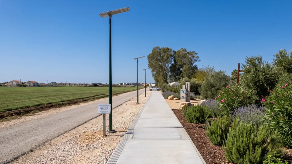 Israel Eco-Residential Smart Solar Streetlight Project (1) Israel Eco Residential Smart Solar Streetlight Project 1