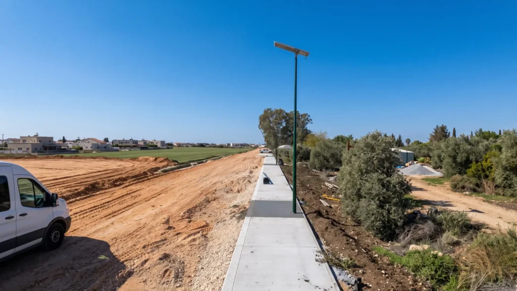 Israel Eco Residential Smart Solar Streetlight Project 2