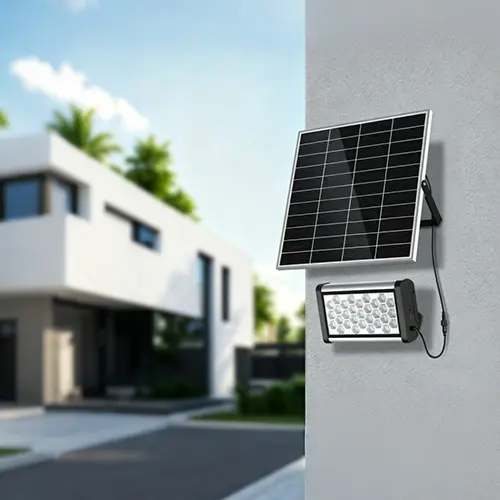 MARS PRO Solar Flood Light swl 66 Wall Mounted Installation