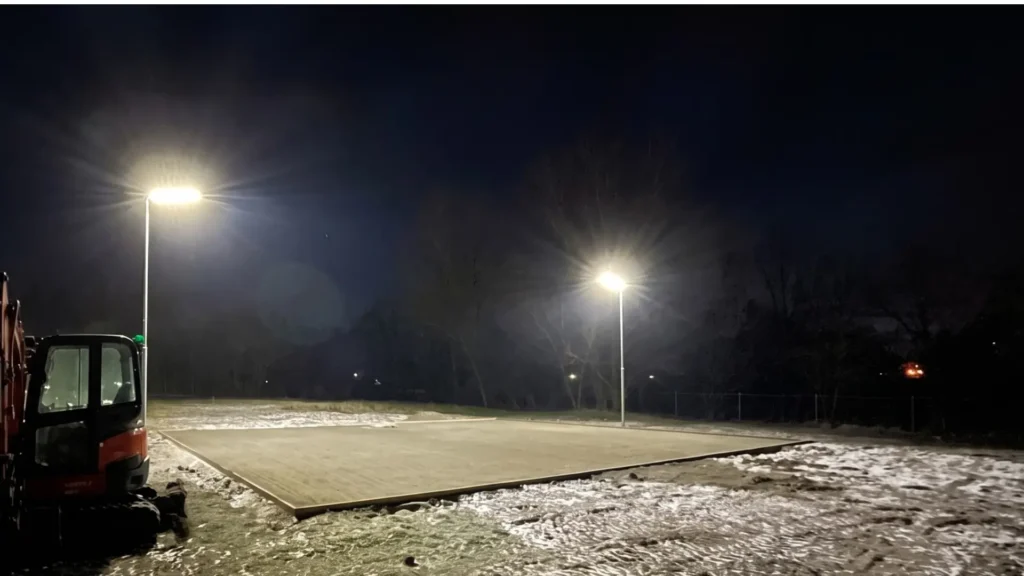 Solar Lighting for a Rural Sports Field in Hungary Overcoming the Challenges of Low Temperatures Unattended Operation and Sports Lighting Standards