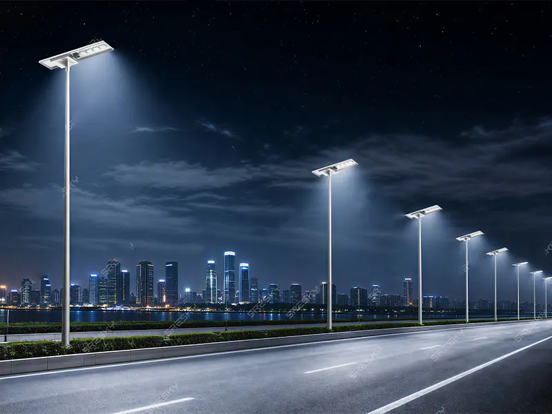 solar street light raptor ssl 215 216 218 for road lighting