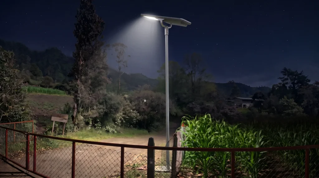 Off-Grid Solar Streetlight Project for a Farm Road in Colombia (2) Off Grid Solar Streetlight Project for a Farm Road in Colombia 2