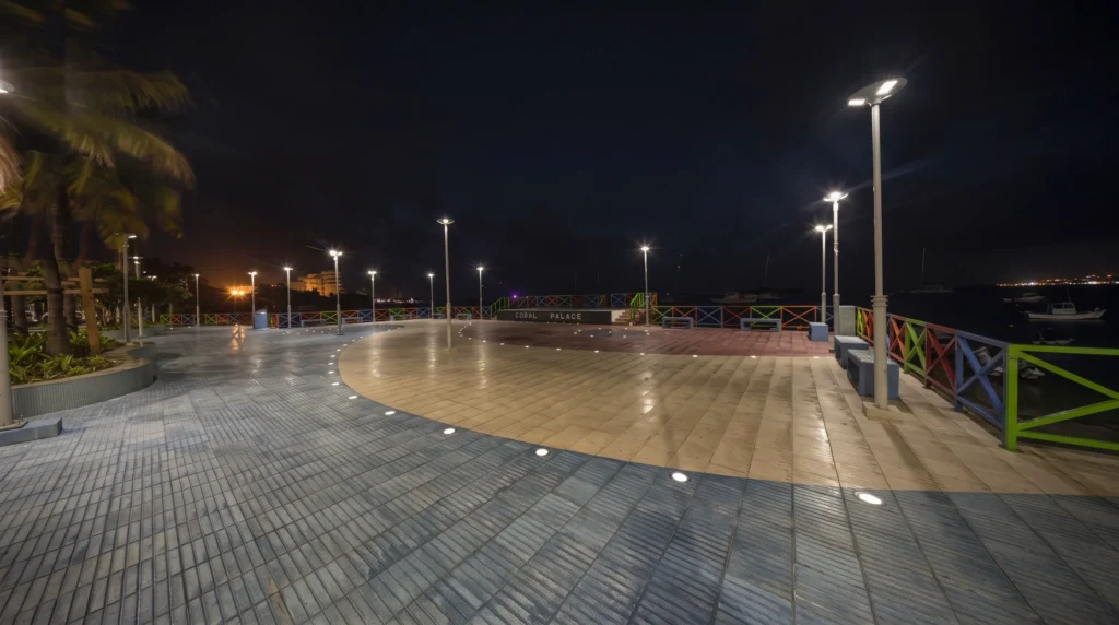Solar Lighting Project for a Seaside Plaza in Colombia (3) Solar Lighting Project for a Seaside Plaza in Colombia 3