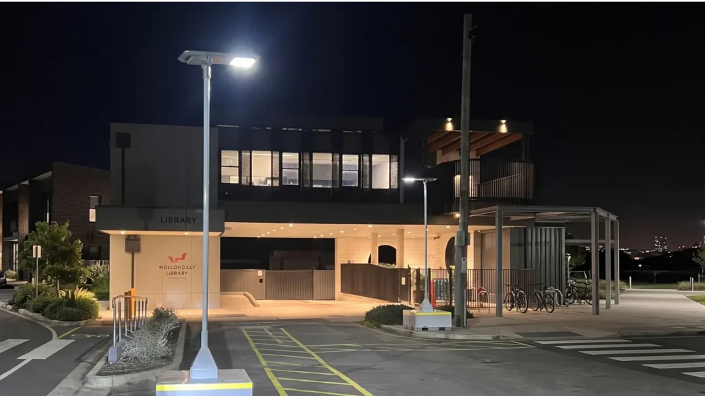 Solar Lighting Project for the Wollondilly Shire Council Municipal Center Parking Lot 3
