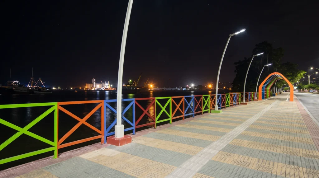 Colombia Waterfront Promenade Solar Streetlight Project 2
