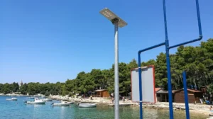 Solar Streetlight Project at a Croatian Marina 1