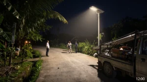 Solar Streetlight Project on Rural Roads in Indonesia 1
