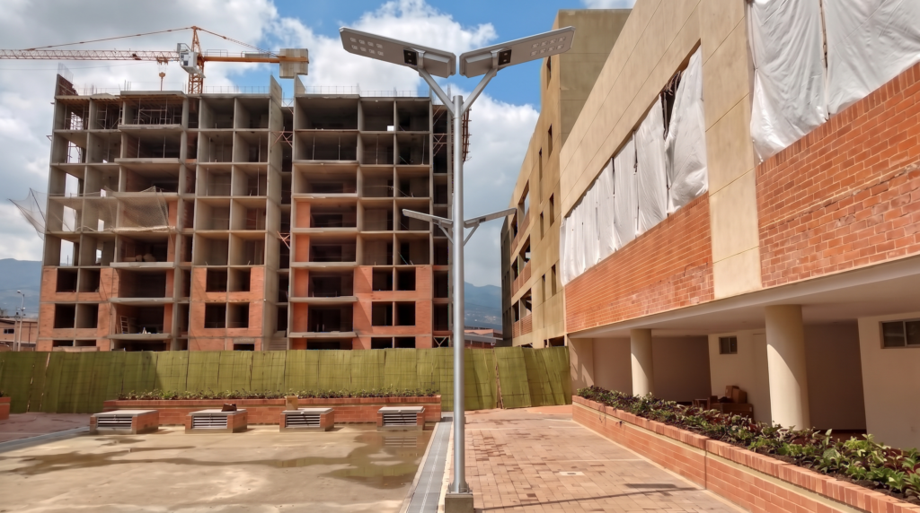 Solar Streetlight Project in the Colombian Andes 1